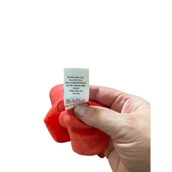 Jessica London Cotton Faux Wrap Dress Melon Size 20W Summer Boho Vacation Beach - Picture 5 of 14